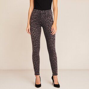 L’AGENCE Margot High Rise Skinny Jeans – Leopard Print – Size 25